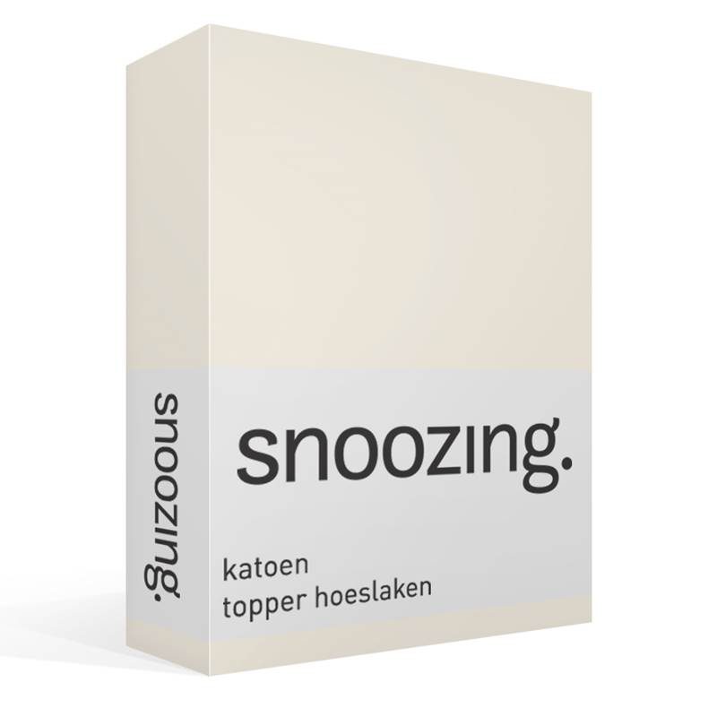 Snoozing katoen topper hoeslaken
