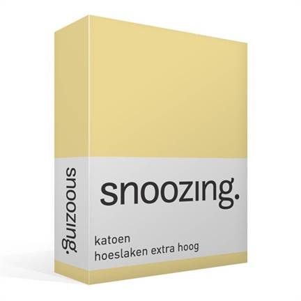 Snoozing katoen hoeslaken extra hoog