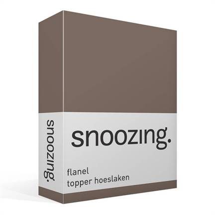 Snoozing flanel topper hoeslaken