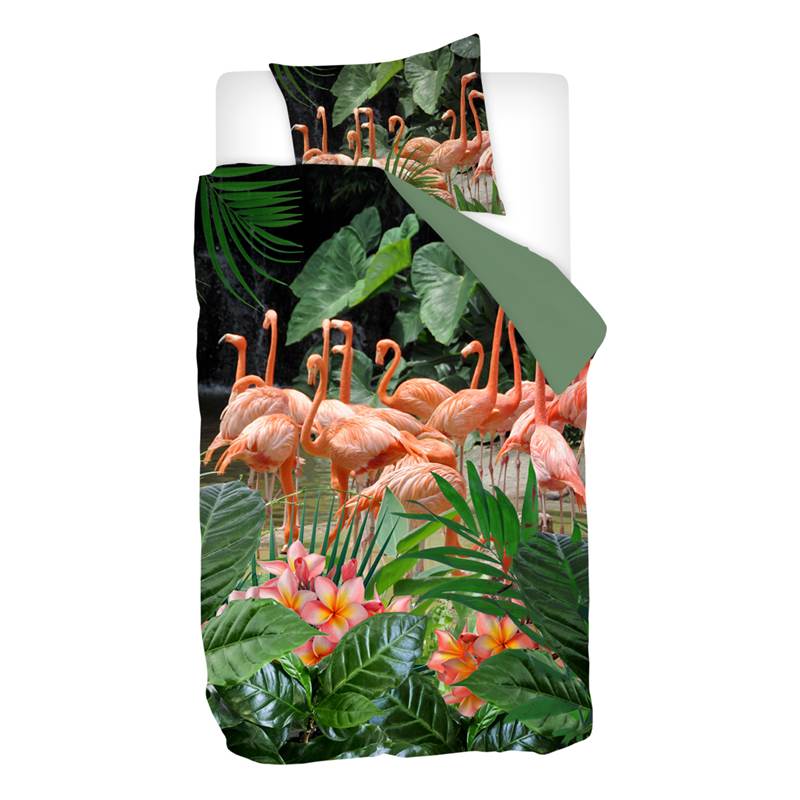Snoozing Flamingo dekbedovertrek