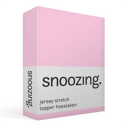 Snoozing jersey stretch topper hoeslaken