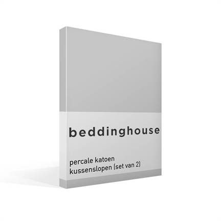Beddinghouse percale katoen kussenslopen (set van 2)