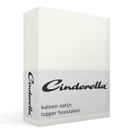 Cinderella katoen-satijn topper hoeslaken