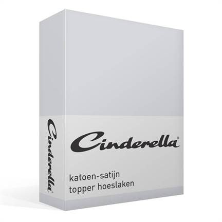 Cinderella katoen-satijn topper hoeslaken
