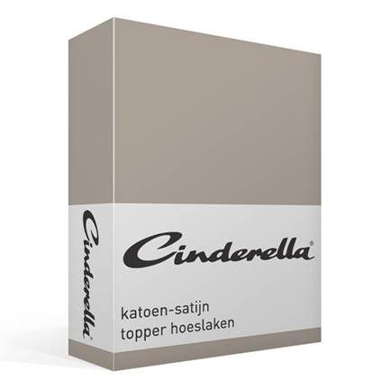 Cinderella katoen-satijn topper hoeslaken