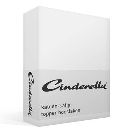 Cinderella katoen-satijn topper hoeslaken