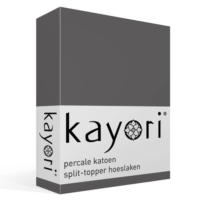 Kayori Shizu percale katoen split-topper hoeslaken