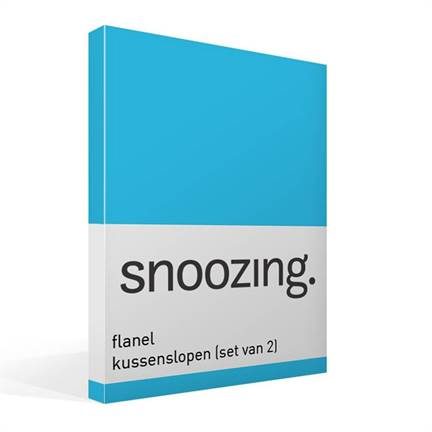 Snoozing flanel kussenslopen (set van 2)