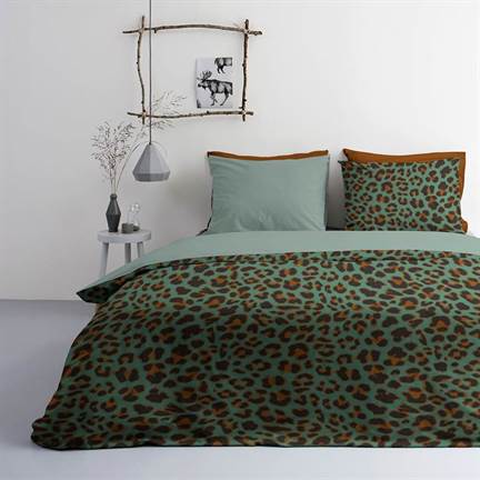 Byrklund Lazy Leopard dekbedovertrek