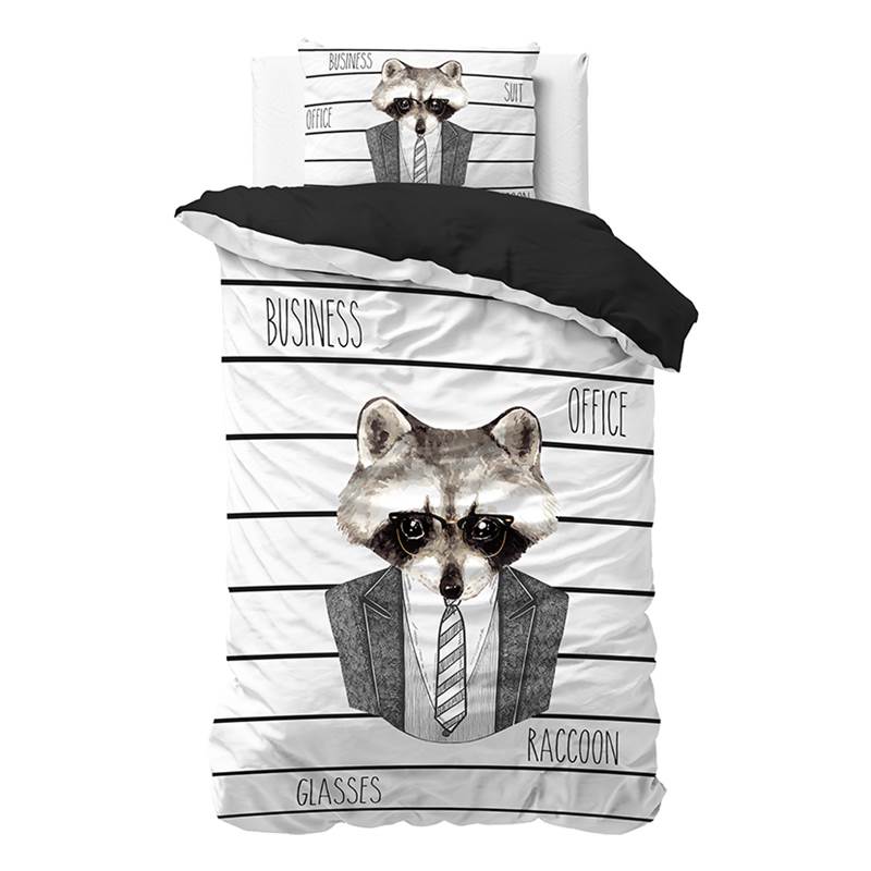 Dreamhouse Bedding Business Raccoon dekbedovertrek