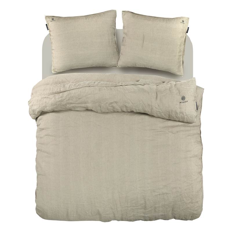 blckout alabama dekbedovertrek zand smulderstextiel nl