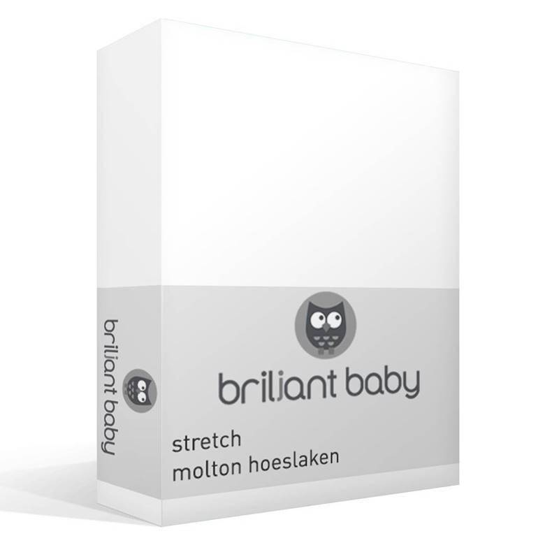 Goedkoopste Briljant Baby stretch molton hoeslaken Wit Wiegje (40x80 cm)