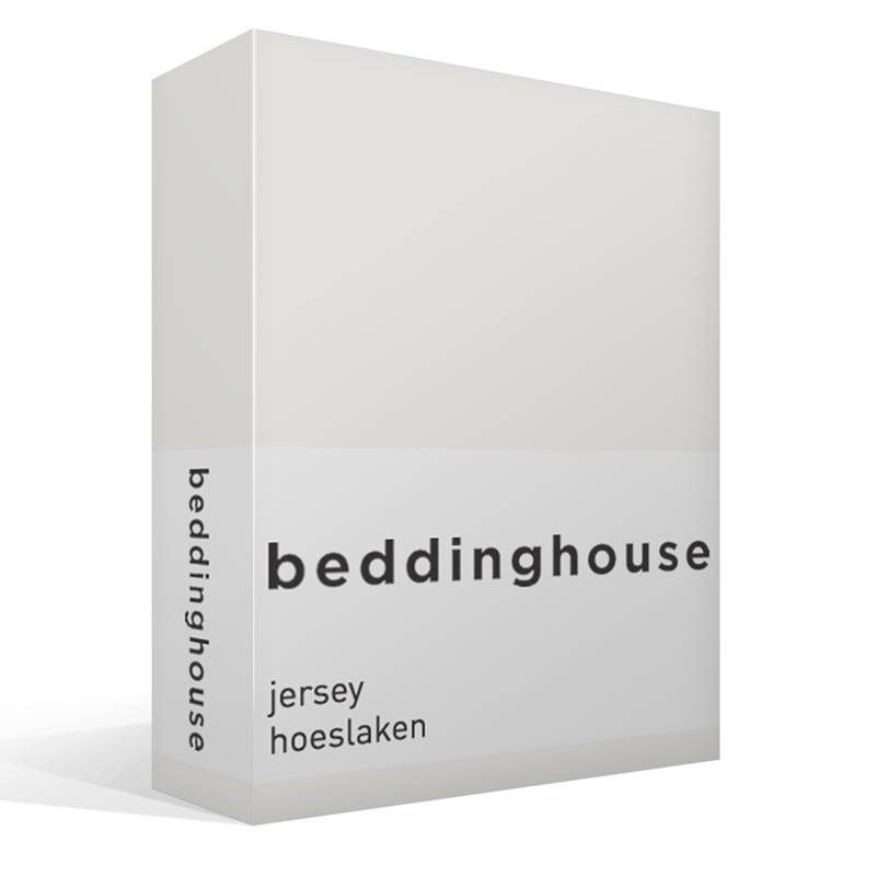 Goedkoopste Beddinghouse jersey hoeslaken Off white Lits-jumeaux (160x200/220 cm)