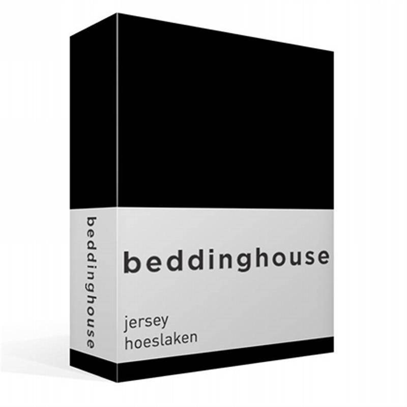 Goedkoopste Beddinghouse jersey hoeslaken Black 2-persoons (140x200/220 cm)