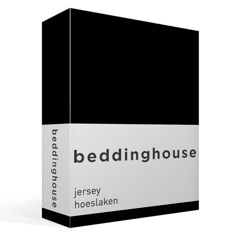 Goedkoopste Beddinghouse jersey hoeslaken Black 1-persoons (70/90x200/220 cm)