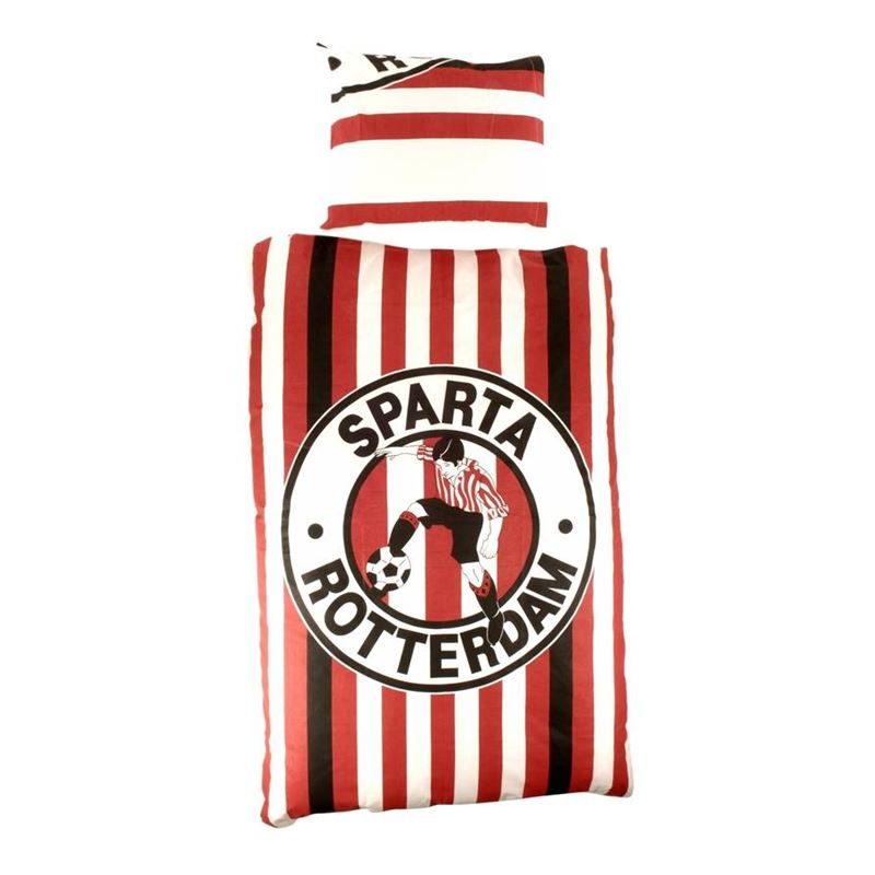 Sparta Rotterdam Sparta dekbedovertrek Rood 1-persoons (140x200 cm + 1 sloop)