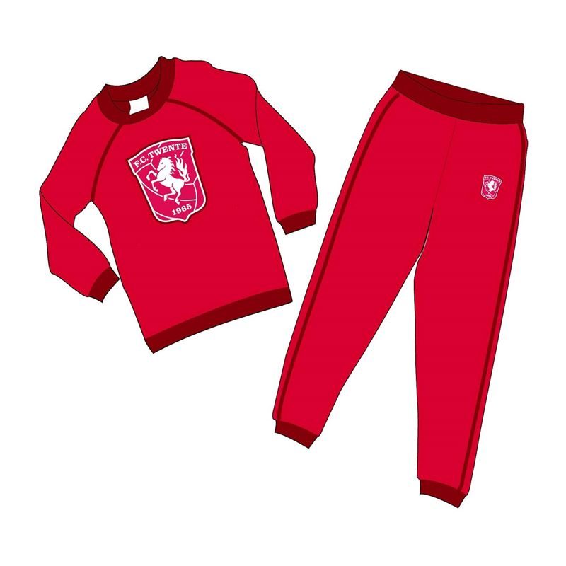 Goedkoopste FC Twente kinder pyjama Rood 104