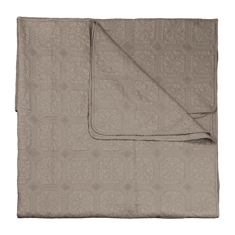 Unique Living Rick bedsprei Taupe 2-persoons (220x220 cm)