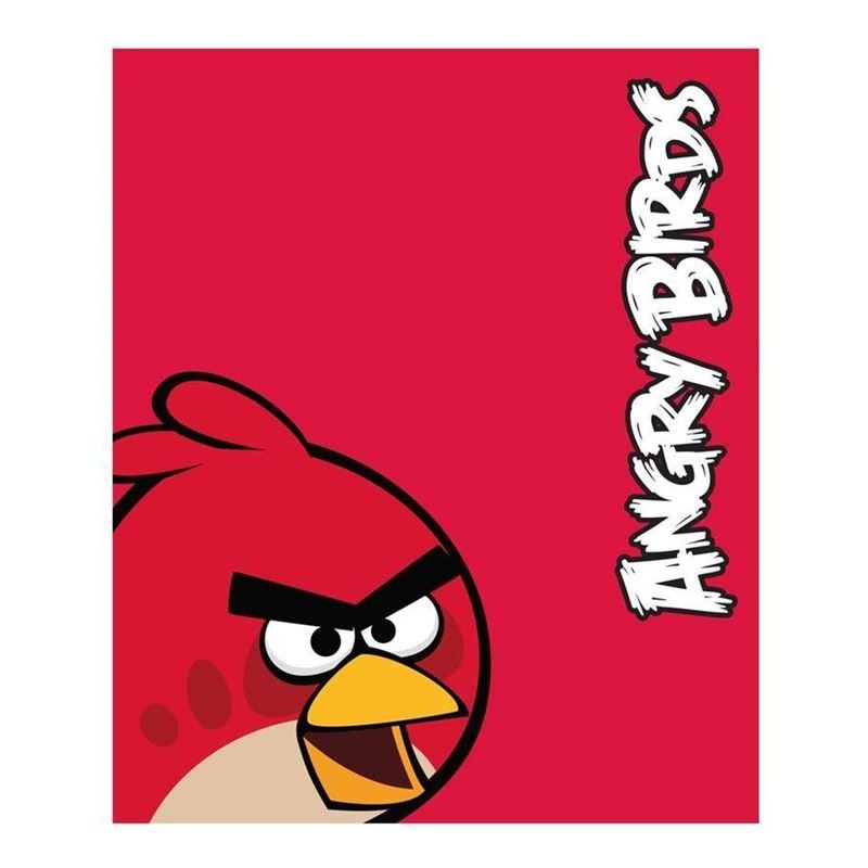 Goedkoopste Angry Birds fleece plaid Rood 120x150 cm