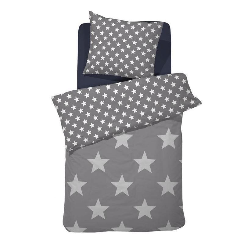 Goedkoopste Damai Starville dekbedovertrek Grey Junior (120x150 cm + 1 sloop)