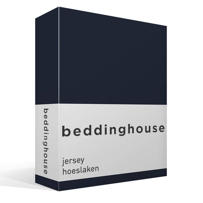Goedkoopste Beddinghouse jersey hoeslaken Navy Lits-jumeaux (160x200/220 cm)