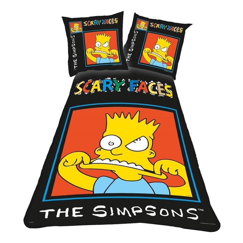 Goedkoopste The Simpsons dekbedovertrek Multi 1-persoons (140x200 cm + 1 sloop)