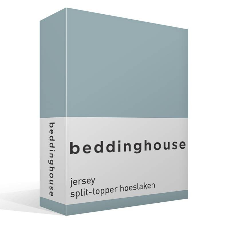 Goedkoopste Beddinghouse jersey split-topper hoeslaken Bluegrey 2-persoons (140x200/220 cm)
