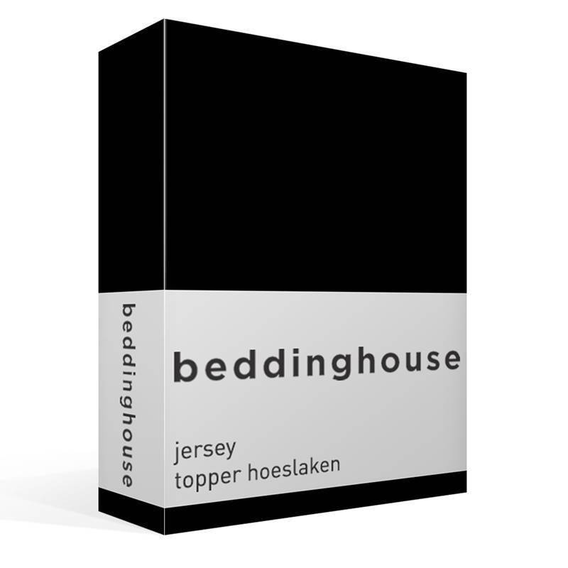 Goedkoopste Beddinghouse jersey topper hoeslaken Black 1-persoons (70/90x200/220 cm)