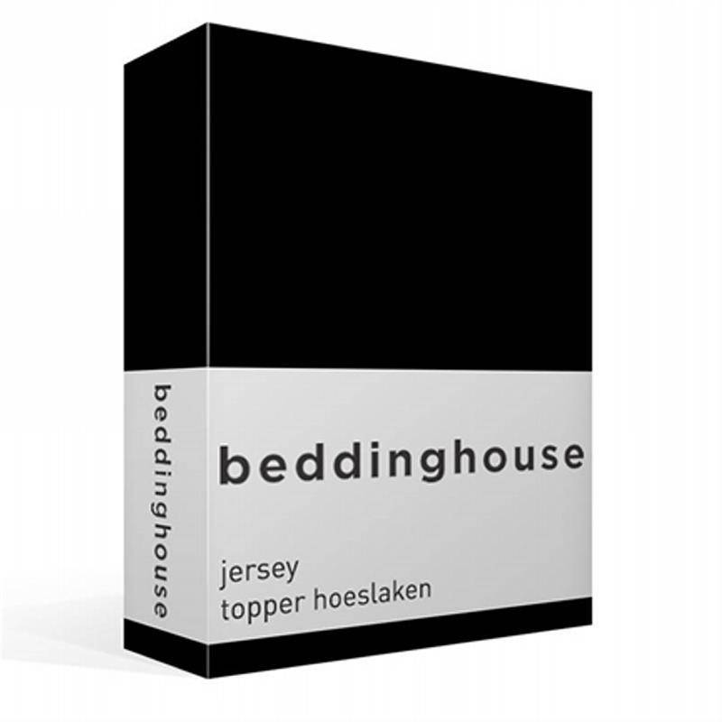 Beddinghouse jersey topper hoeslaken Black Lits-jumeaux (160x200/220 cm)