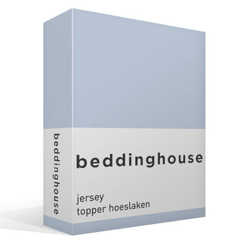 Goedkoopste Beddinghouse jersey topper hoeslaken Light blue 1-persoons (70/90x200/220 cm)