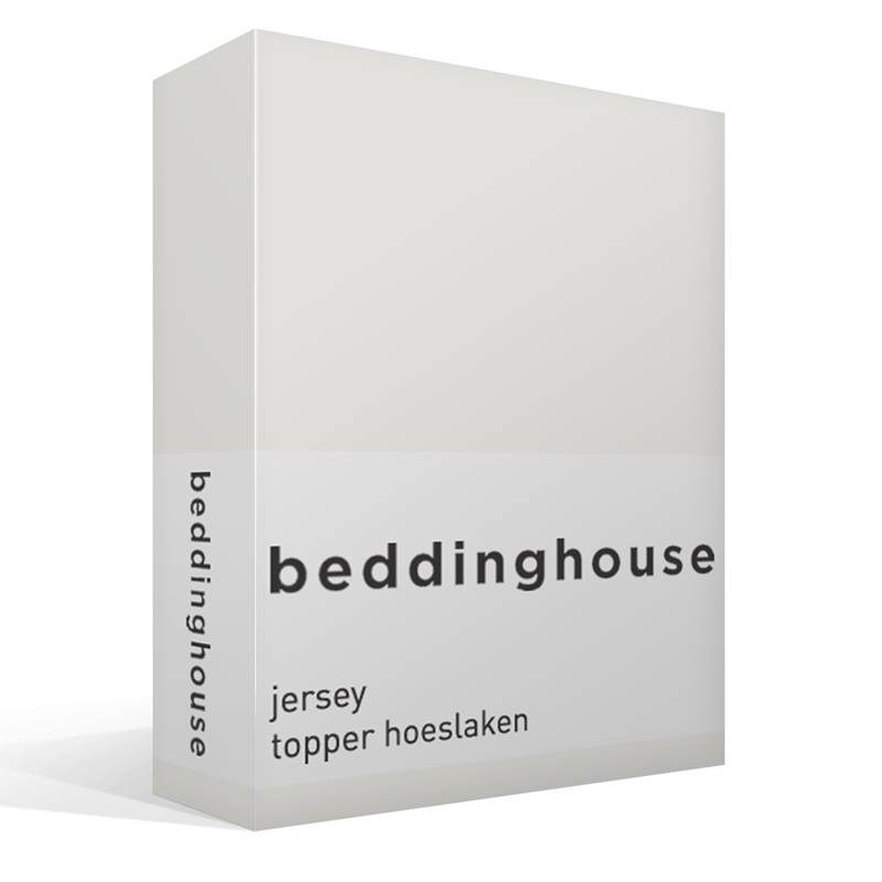 Goedkoopste Beddinghouse jersey topper hoeslaken Off white Lits-jumeaux (160x200/220 cm)