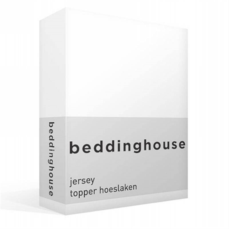 Goedkoopste Beddinghouse jersey topper hoeslaken White Lits-jumeaux (160x200/220 cm)