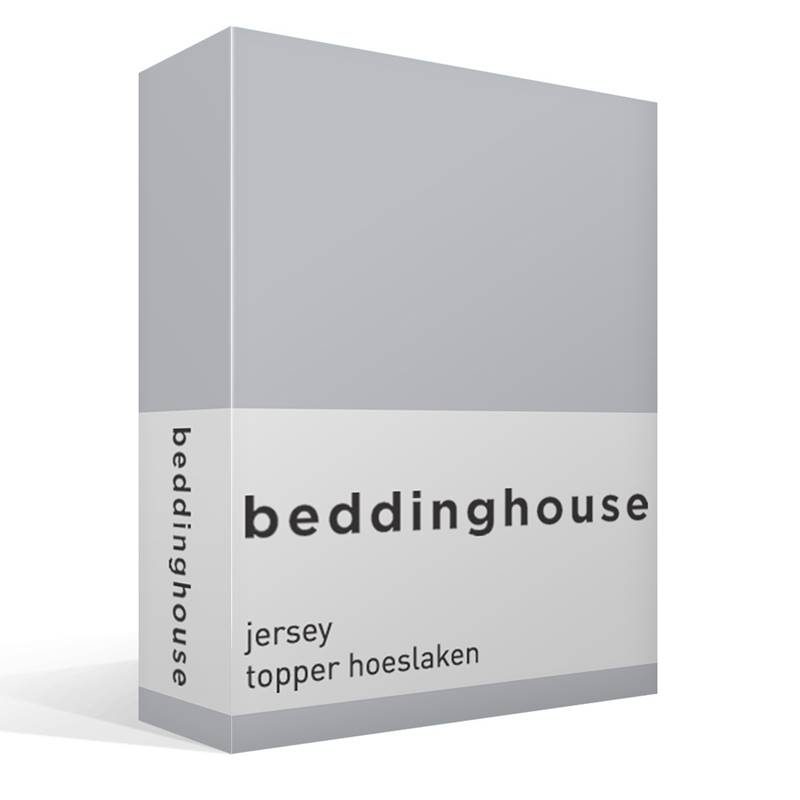 Goedkoopste Beddinghouse jersey topper hoeslaken Light grey Lits-jumeaux (180x200/220 cm)