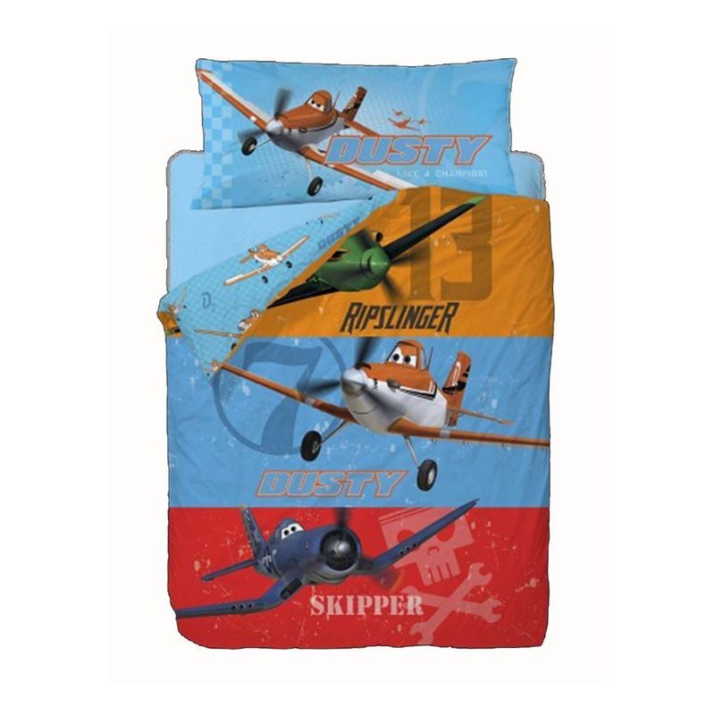 Goedkoopste Disney Planes dekbedovertrek Multi 1-persoons (140x200 cm + 1 sloop)