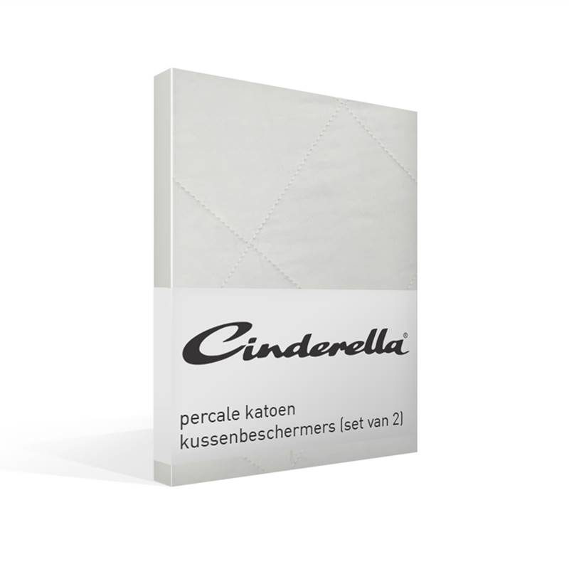 Goedkoopste Cinderella hoofdkussenbeschermer (set van 2) Wit 60x70 cm - Standaardmaat