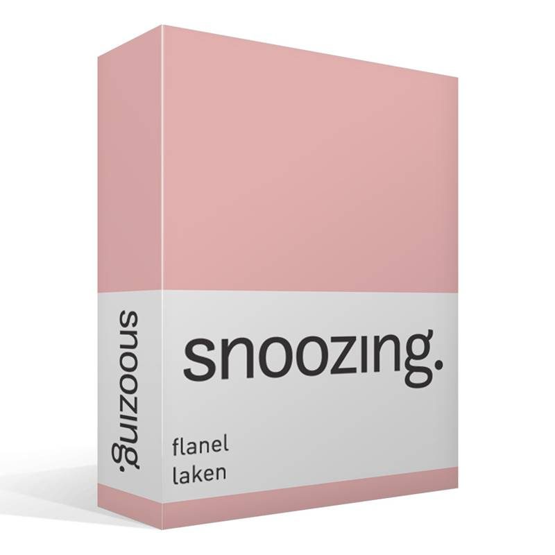 Goedkoopste Snoozing flanel laken Roze 2-persoons (200x260 cm)