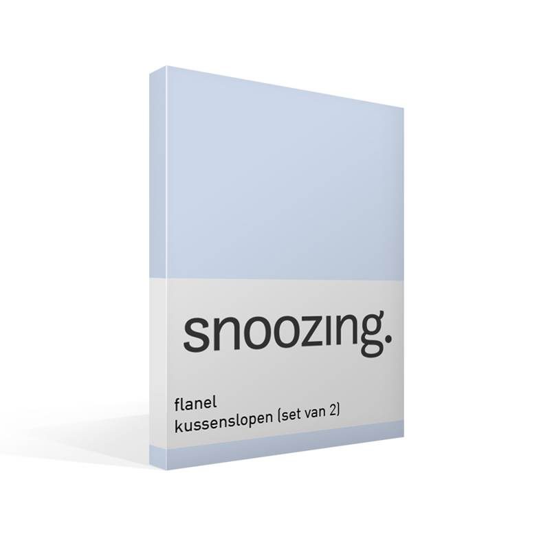 Snoozing flanel kussenslopen (set van 2) Hemel 60x70 cm - Standaardmaat