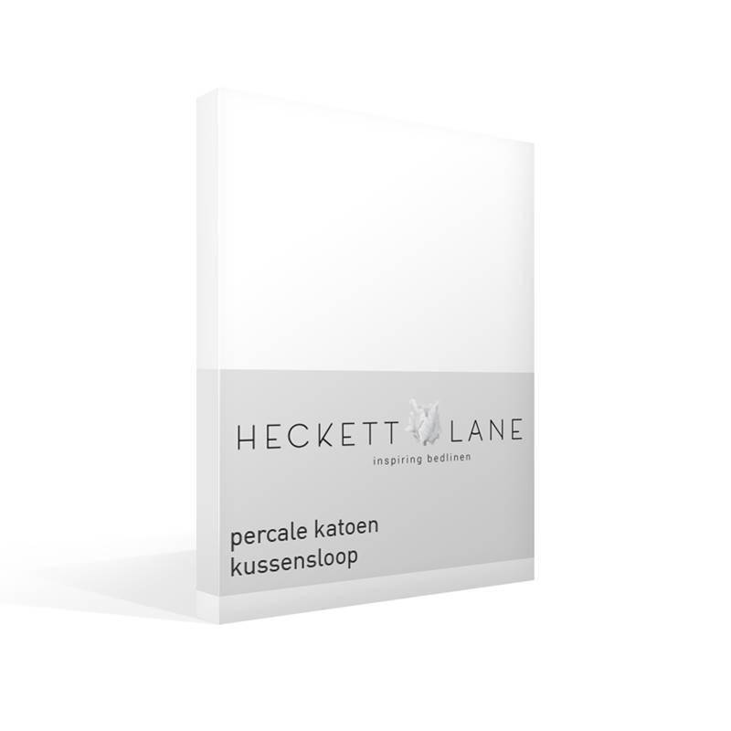 Heckett & Lane Oxford percale katoen kussensloop White 60x70 cm - Standaardmaat