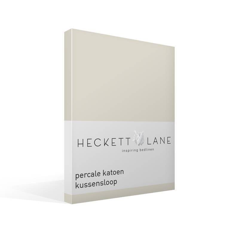 Goedkoopste Heckett & Lane Oxford percale katoen kussensloop Off white 60x70 cm - Standaardmaat