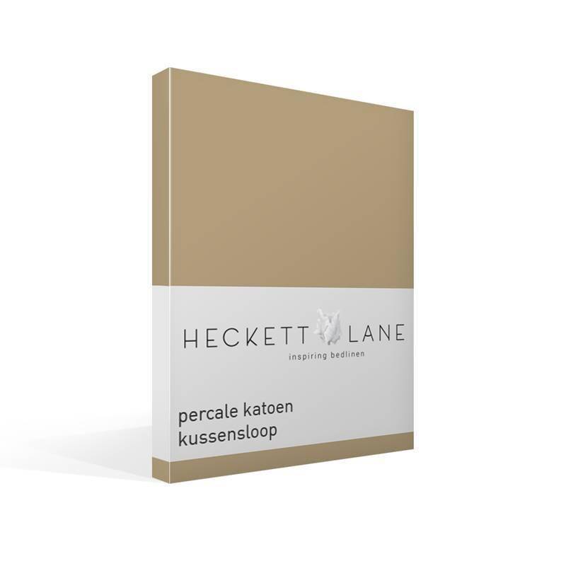 Heckett & Lane Oxford percale katoen kussensloop Bleached Sand 60x70 cm - Standaardmaat