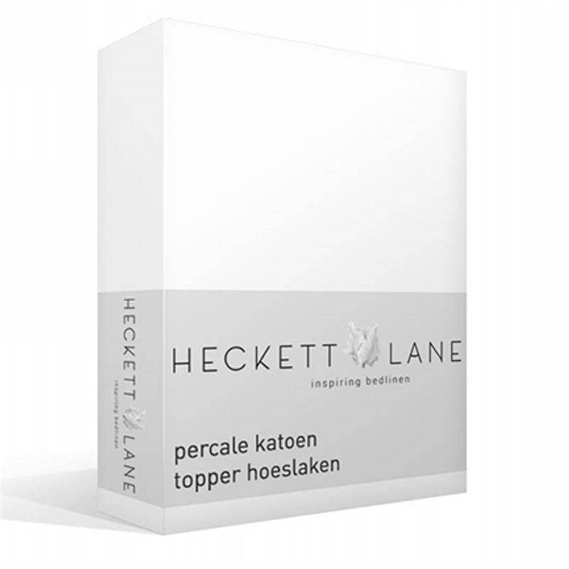 Heckett Lane Percale Katoen Topper Hoeslaken heckett lane kopen in de aanbieding
