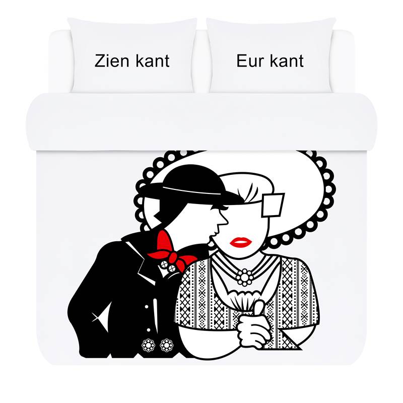 Leuk Zeeuws Boer Boerin Kant Dekbedovertrek leuk zeeuws kopen in de aanbieding