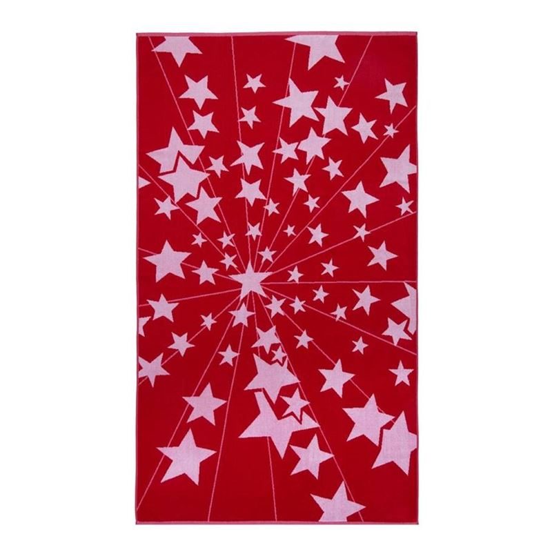 Goedkoopste Jorzolino Star strandlaken Roze 100x180 cm