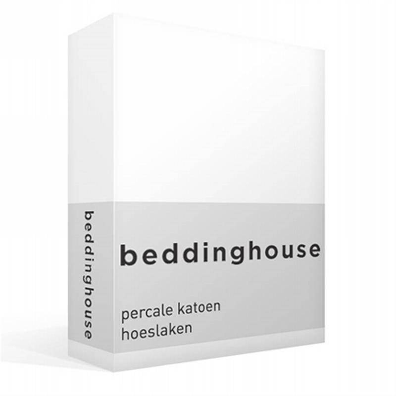 Beddinghouse percale katoen hoeslaken White Lits-jumeaux (160x200 cm)