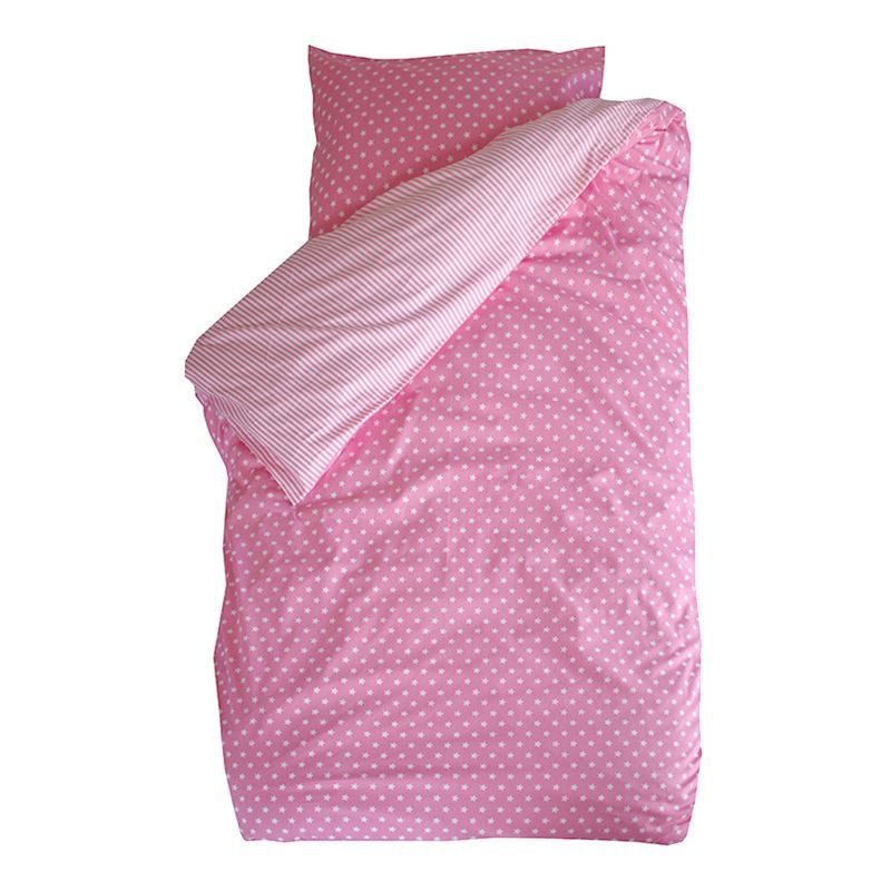 Goedkoopste BINK Bedding Little Star dekbedovertrek Roze Junior (120x150 cm + 1 sloop)