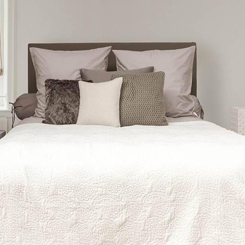 Goedkoopste Heckett & Lane Premium bedsprei Off-white 1-persoons (180x260 cm)