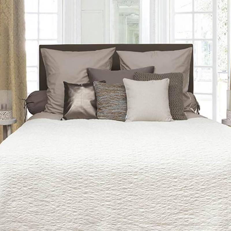Heckett & Lane Riverbed bedsprei Off-white 1-persoons (180x260 cm)