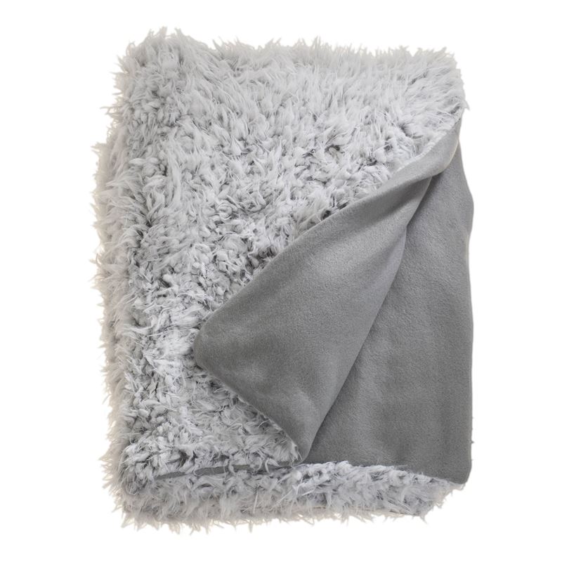 Goedkoopste Unique Living Salvo fleece plaid Grey 150x200 cm