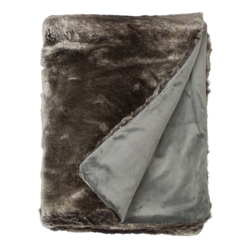 Goedkoopste Snoozing Tove fleece plaid Bruin 150x200 cm