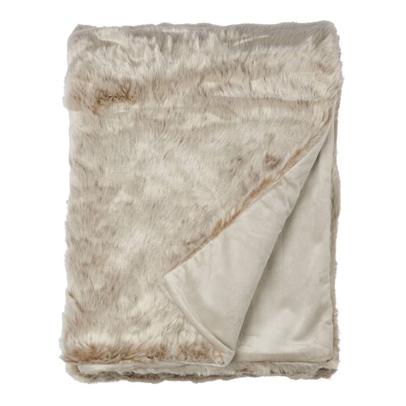Goedkoopste Snoozing Tuva fleece plaid Ivoor 150x200 cm